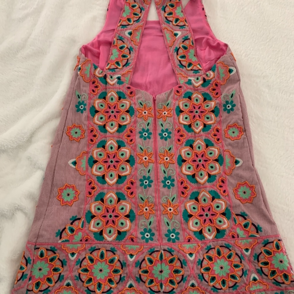 Embroidered & Appliqued Shift Dress - Picture 4 of 12
